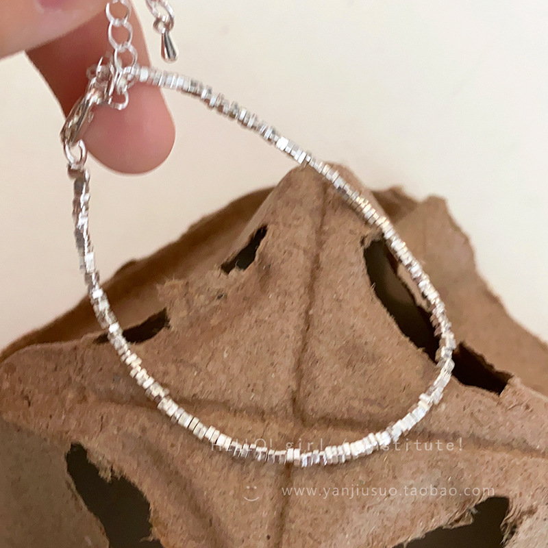 Silver pearl bracelet for Women, 2025 new style, light luxury, high-end, niche and exquisite layered bracelet accessory undefined