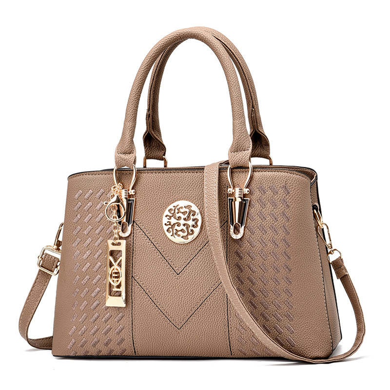 2025 Large-capacity handbag, trendy and fashionable women's bag, middle-aged mother's bag, high-end, elegant and versatile, single-shoulder crossbody bag undefined