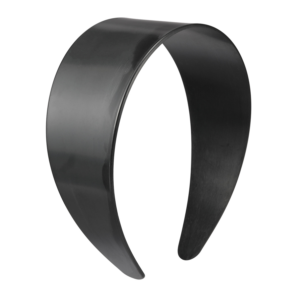 Thickened and widened 6.0 flat toothless black hair band 39 longer full-fabric hair band base DIY accessory Item Picture