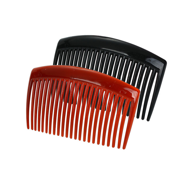 Wholesale of new bride black and coffee-colored hair combs, ancient-style hair comb accessories, hair clips, headwear, and plastic compression hair combs details Picture