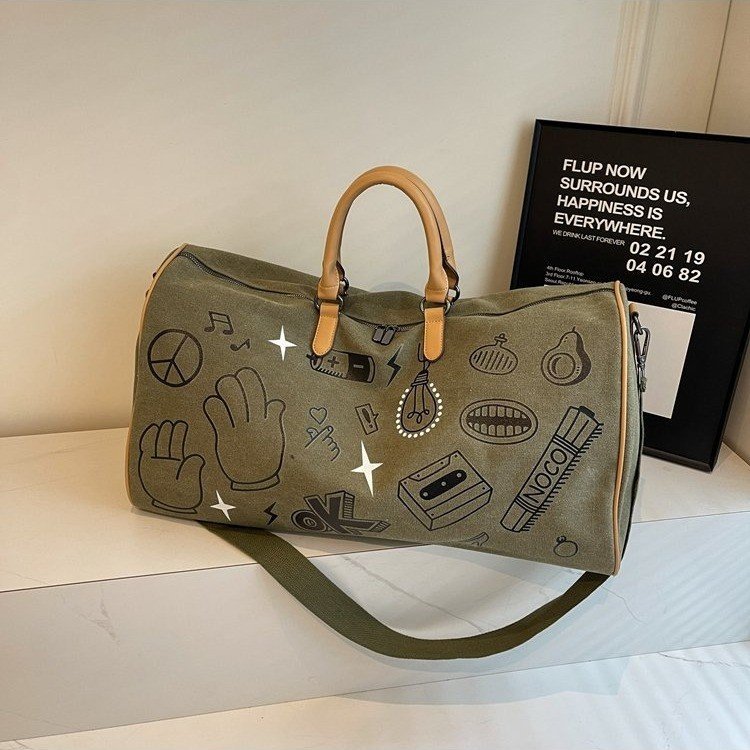 Travel bag, sports, large capacity, business trip storage, American-style luggage bag, short distance, new boarding fitness handbag