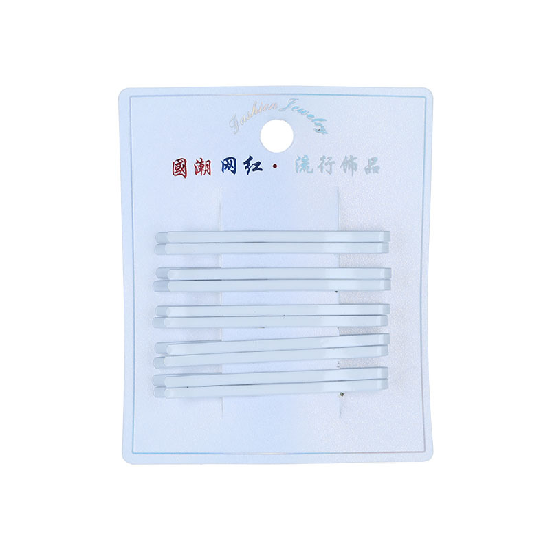 Nurse cap fixing clip, white 6cm straight clip, hairpin, fringe clip, side cap clip for hospital nurses Item Picture