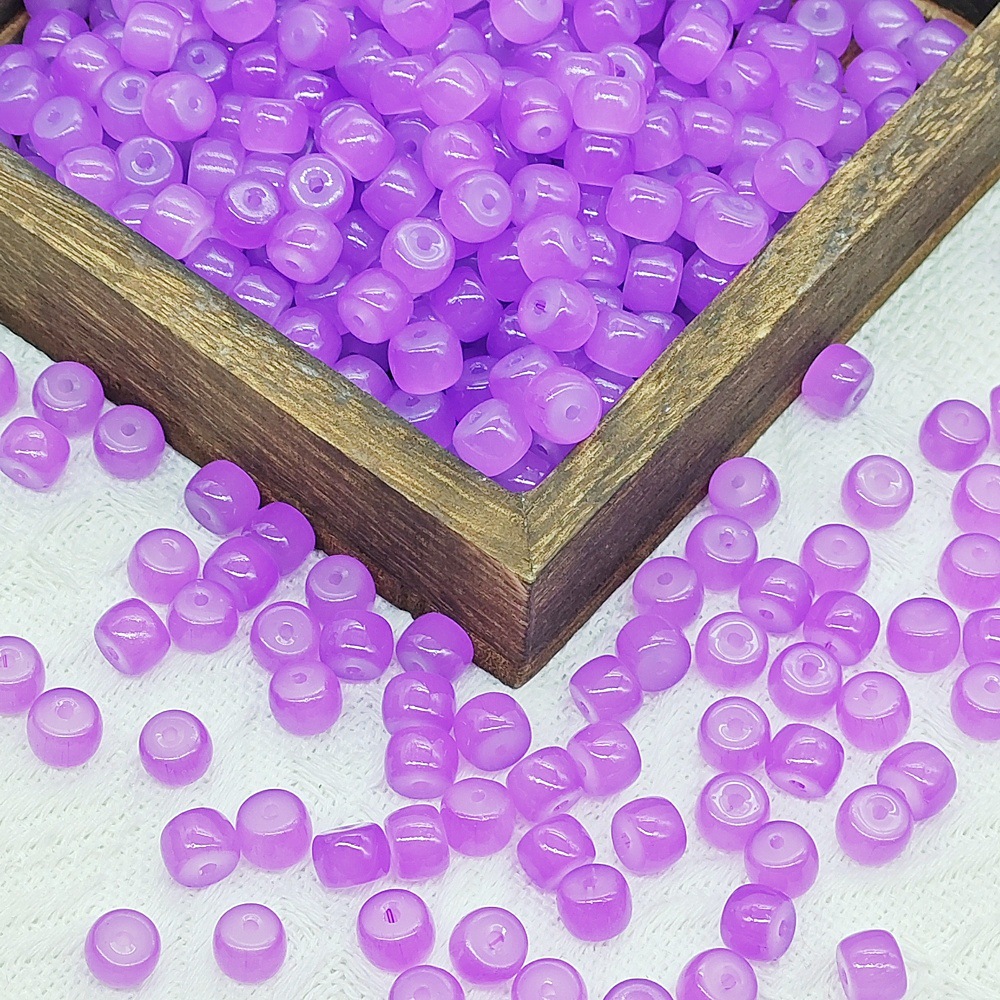 أو اسطوانات خرز من الخرز ذات الفتحات الصخرية (6X8mm) تلعب لعبة اللؤلؤ الخرز (DYY) undefined