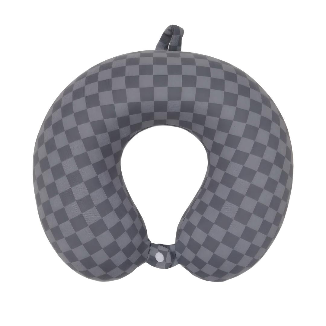 Portable small square memory foam U-shaped pillow, neck pillow, travel airplane pillow, detachable and washable breathable student nap pillow Specification image