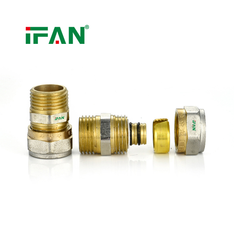 IFAN Brass PEX Pipe Accessories Plumbing Compression Fitting Application Scenario