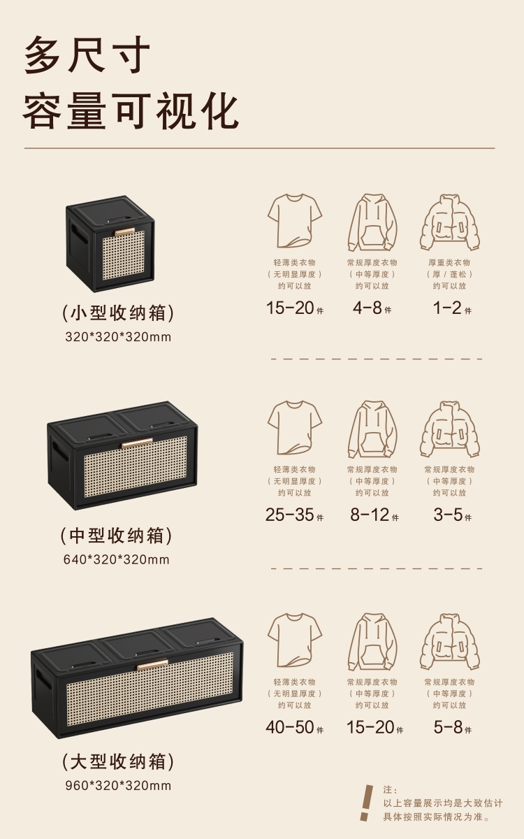 【CL】26Q2#2071-1/3-2072-1/3-2073-1/3 Imitation rattan folding cabinet pic 6
