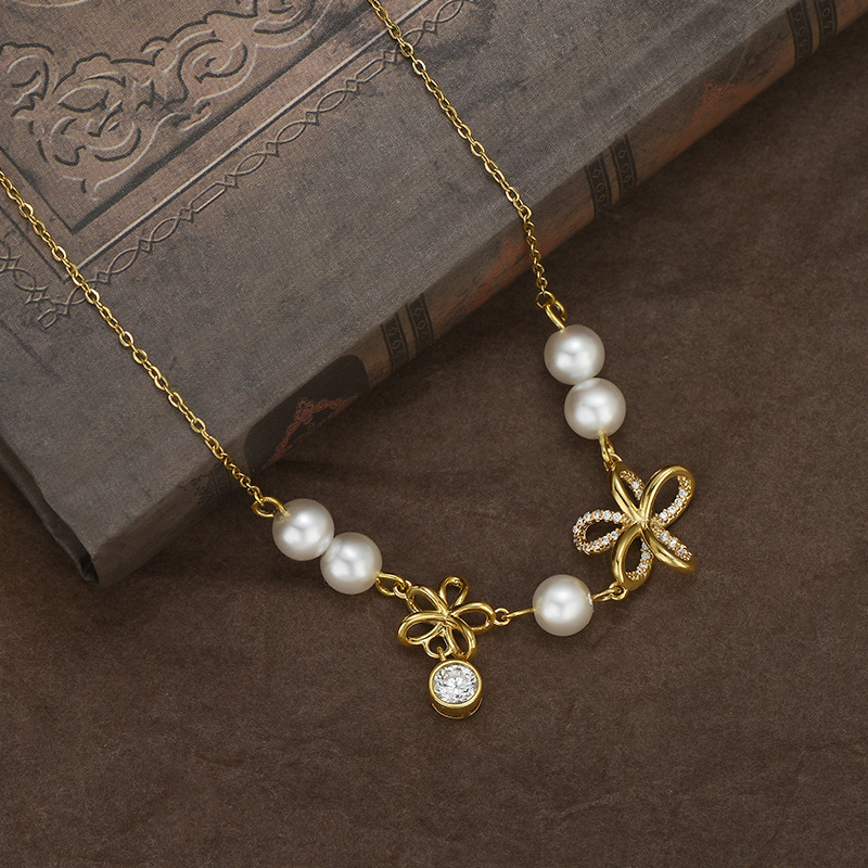 The flower bow is an elegant and luxurious basic bracelet for student outings and dates, creating an atmosphere Application Scenario