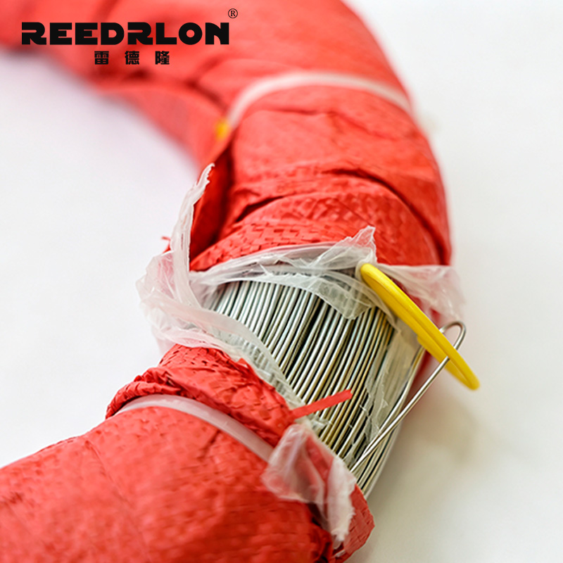 Galvanized iron wire, inner plastic and outer woven red woven bag