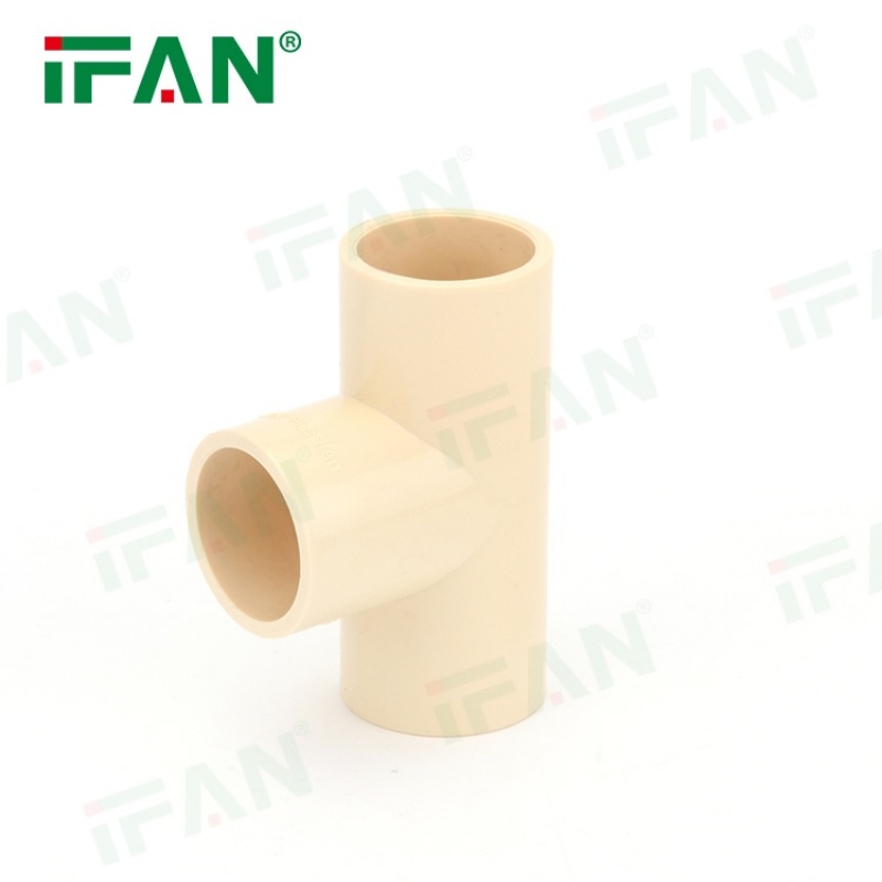 IFAN OEM Durable Corrosion-Resistant CPVC Pipe Fitting Tee details Picture