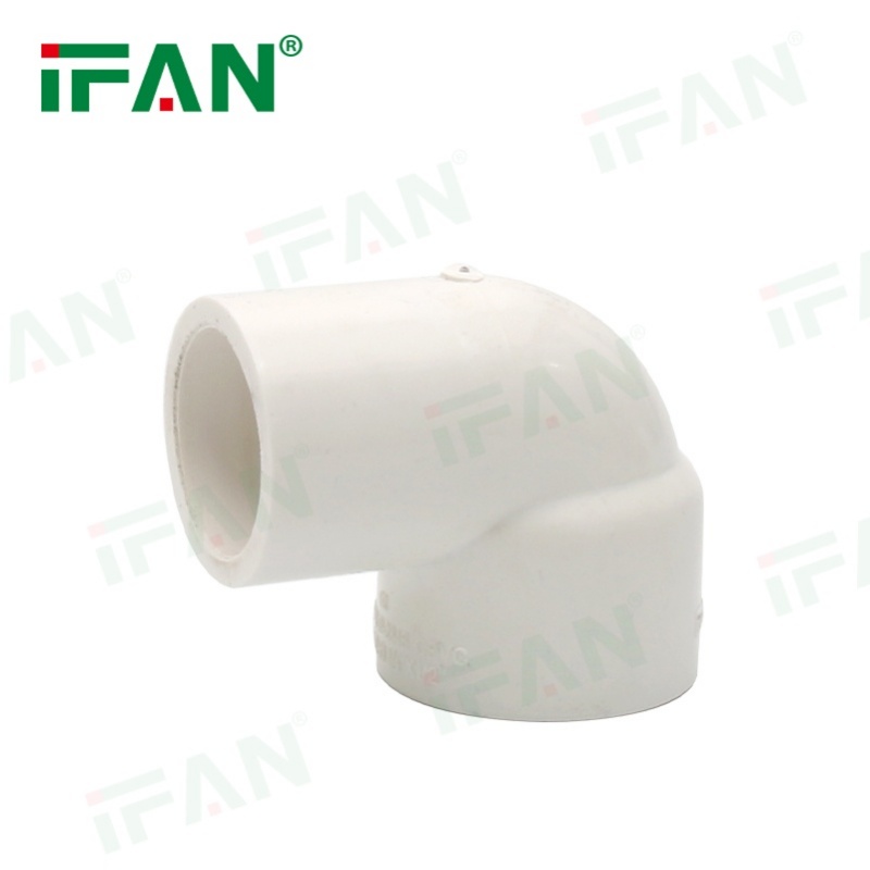 IFAN White UPVC Pipe Fittings Brass Female Thread Elbow Specification image