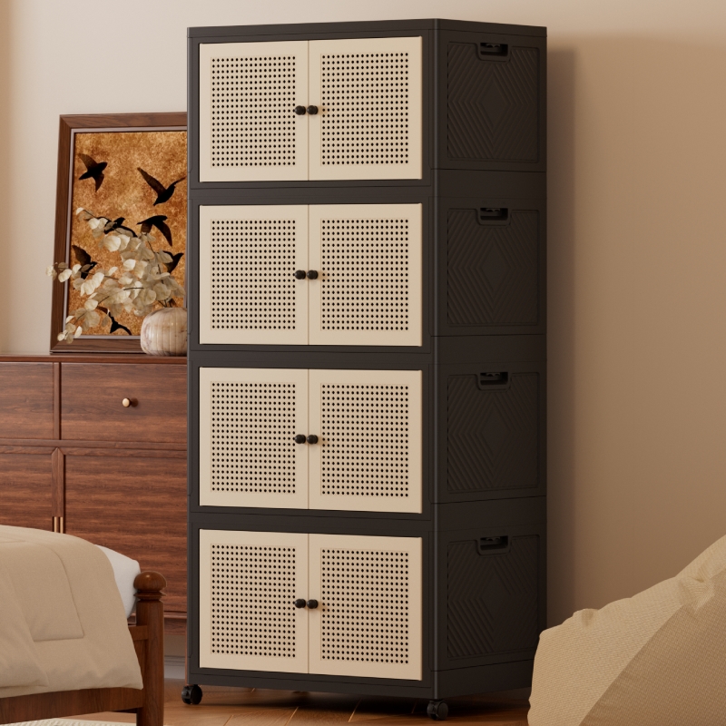 【CL】26Q2#2062-4/5-2064-4/5-2066-4/5 Retro imitation rattan folding cabinet paper corner protectors