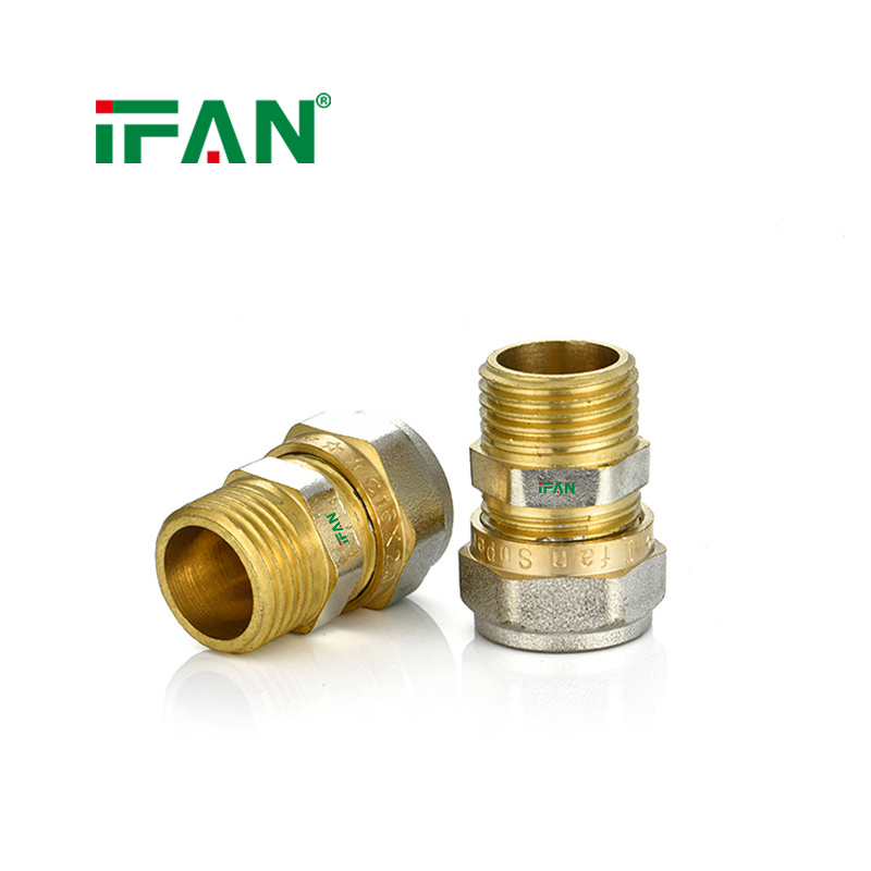 IFAN Brass PEX Pipe Accessories Plumbing Compression Fitting Specification image