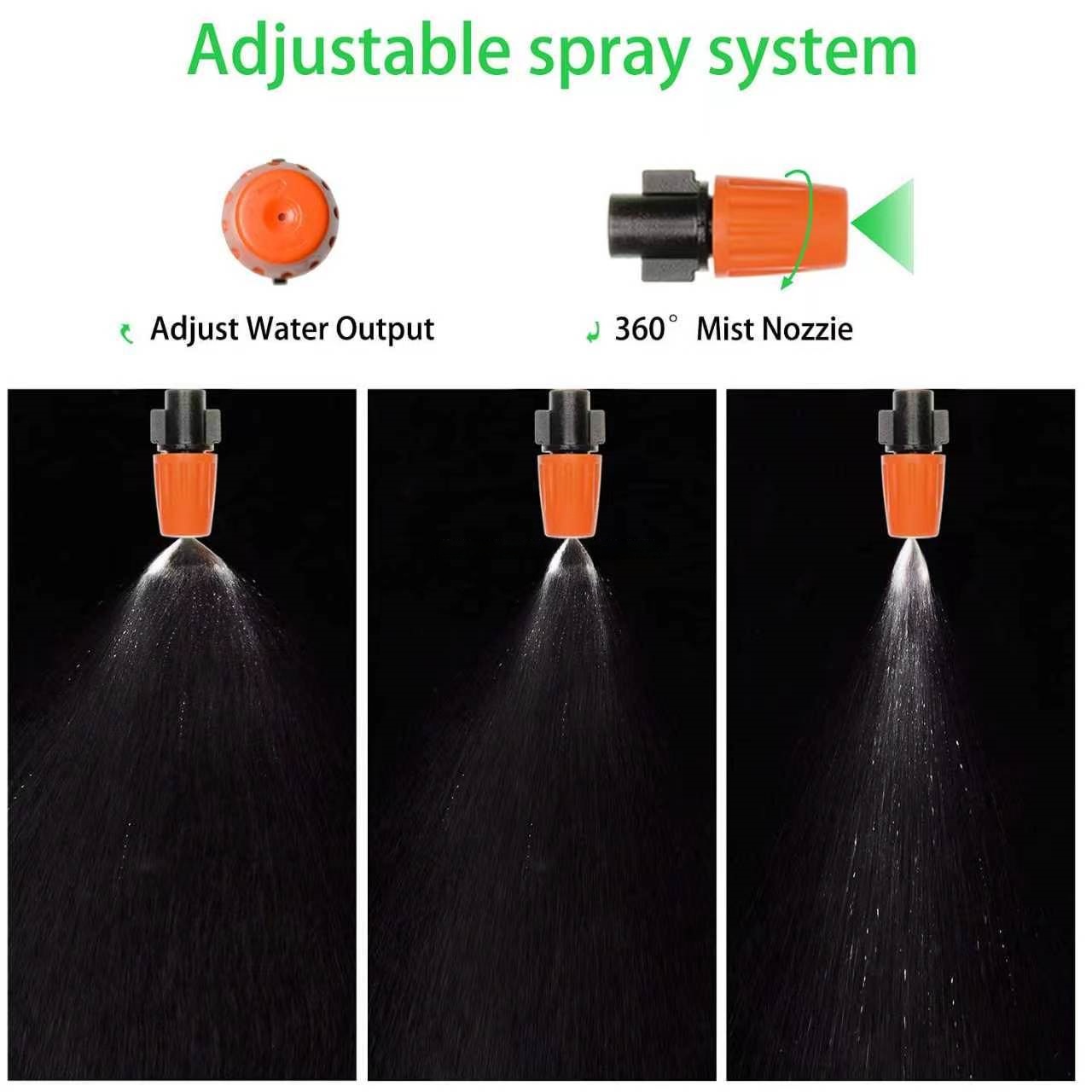 Ground insertion micro-sprinkler drip irrigation nozzle set, garden courtyard greenhouse atomization sprinkler automatic watering and irrigation accessories Application Scenario