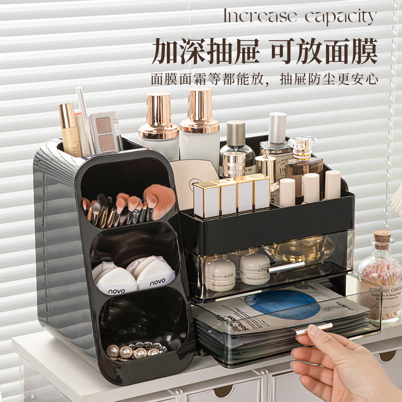 收纳/桌面收纳盒/收纳盒/串珠盒子/化妆品产品图