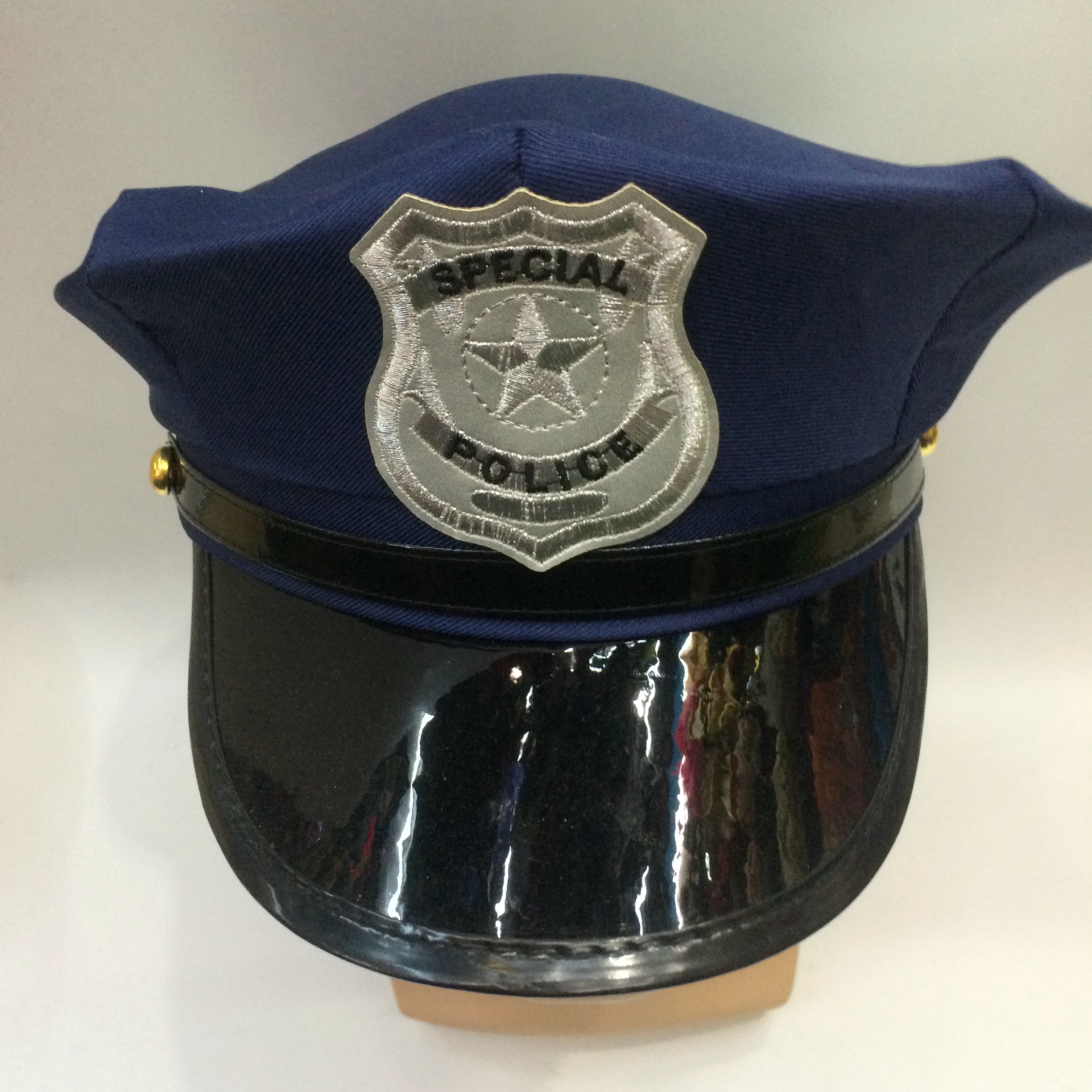 Yiwu Qianfang Toy Store cosplay blue police hats details Picture