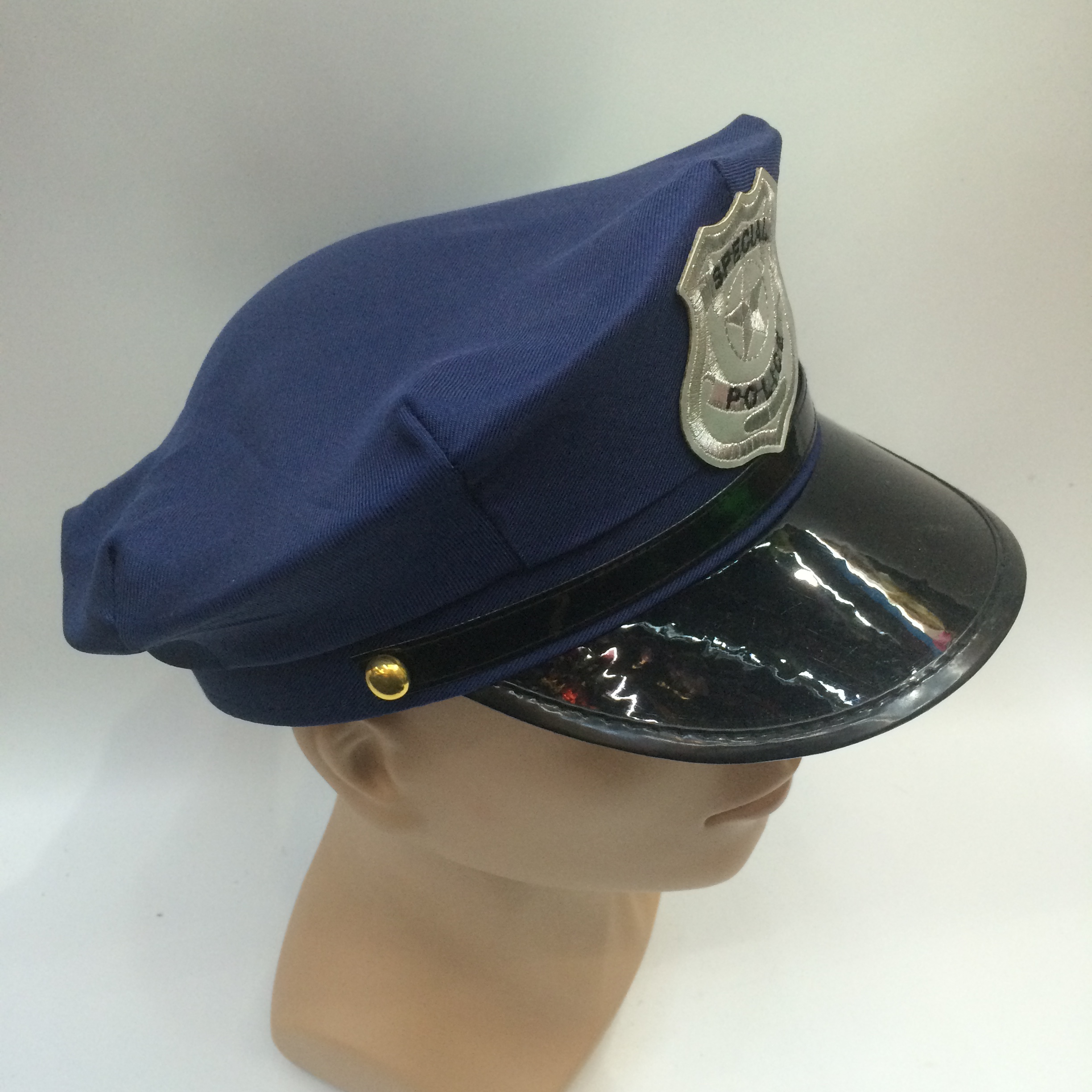 Yiwu Qianfang Toy Store cosplay blue police hats Specification image