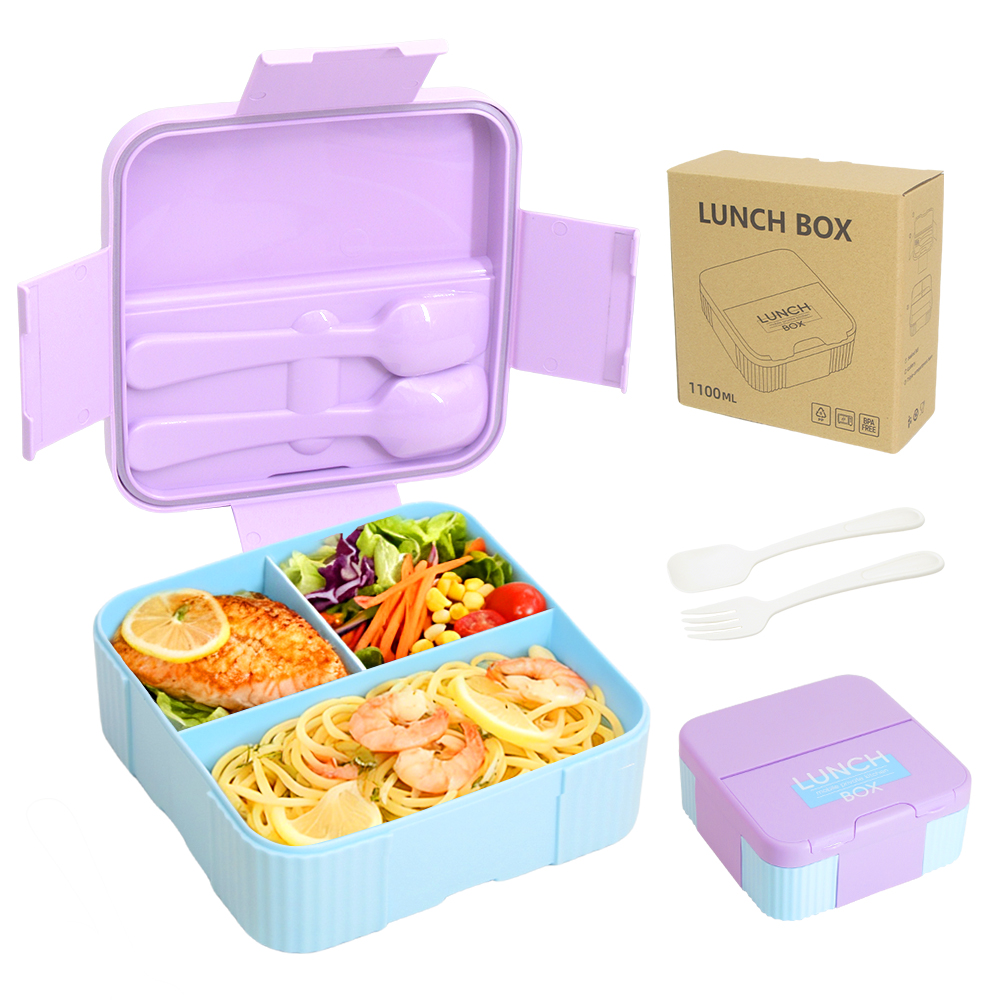饭盒/保鲜盒/不锈钢餐具五金/不锈钢餐具/分格保鲜盒白底实物图