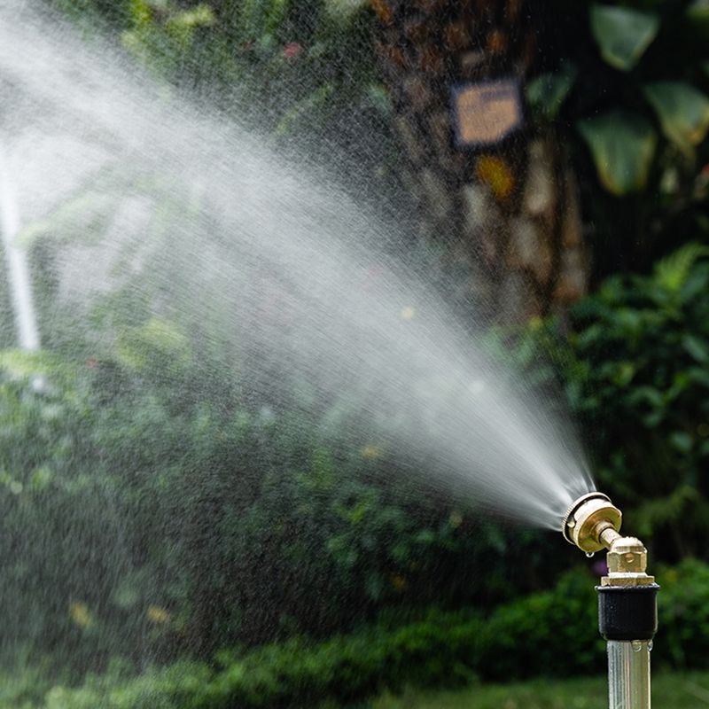 4-point all-copper adjustable atomizing nozzle, bullet head micro-mist nozzle, construction site dust suppression, garden sprinkler irrigation, agricultural flower watering, humidification and dust removal spray head Application Scenario