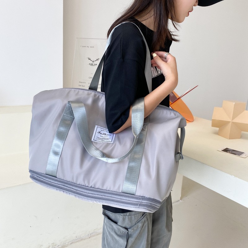 Large-capacity travel bag, student business trip and maternity storage bag, waterproof dry and wet separation, expandable luggage bag detail image 4