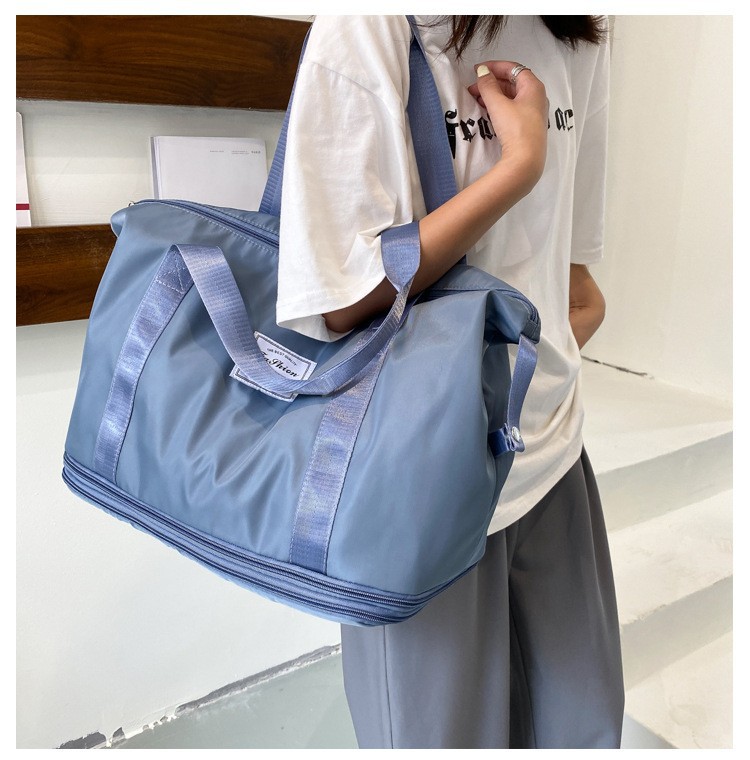 Large-capacity travel bag, student business trip and maternity storage bag, waterproof dry and wet separation, expandable luggage bag detail image 5