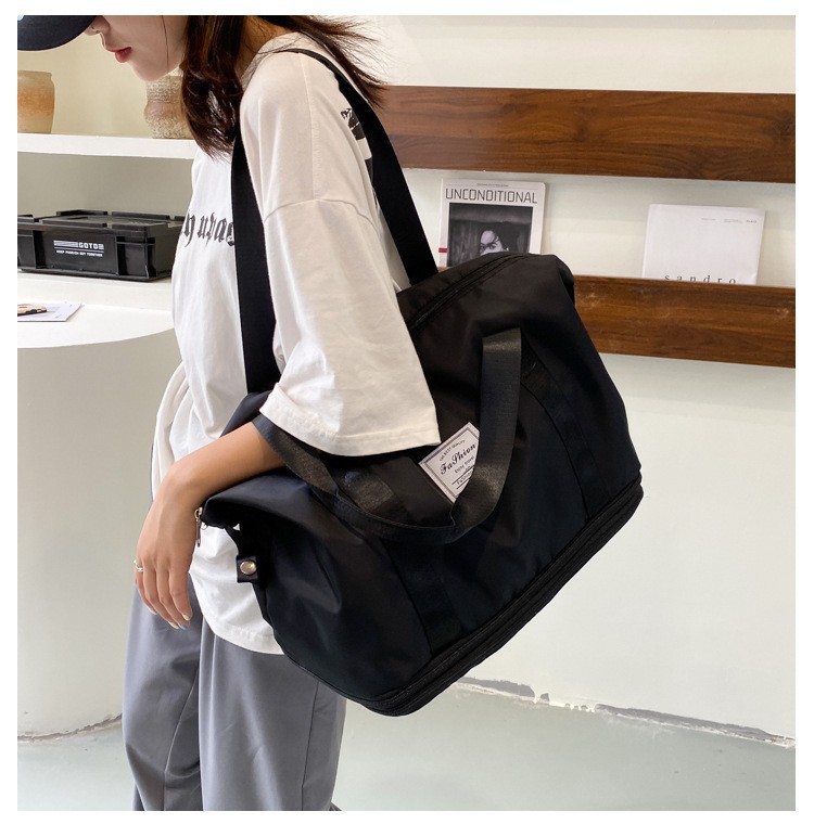 Large-capacity travel bag, student business trip and maternity storage bag, waterproof dry and wet separation, expandable luggage bag detail image 3