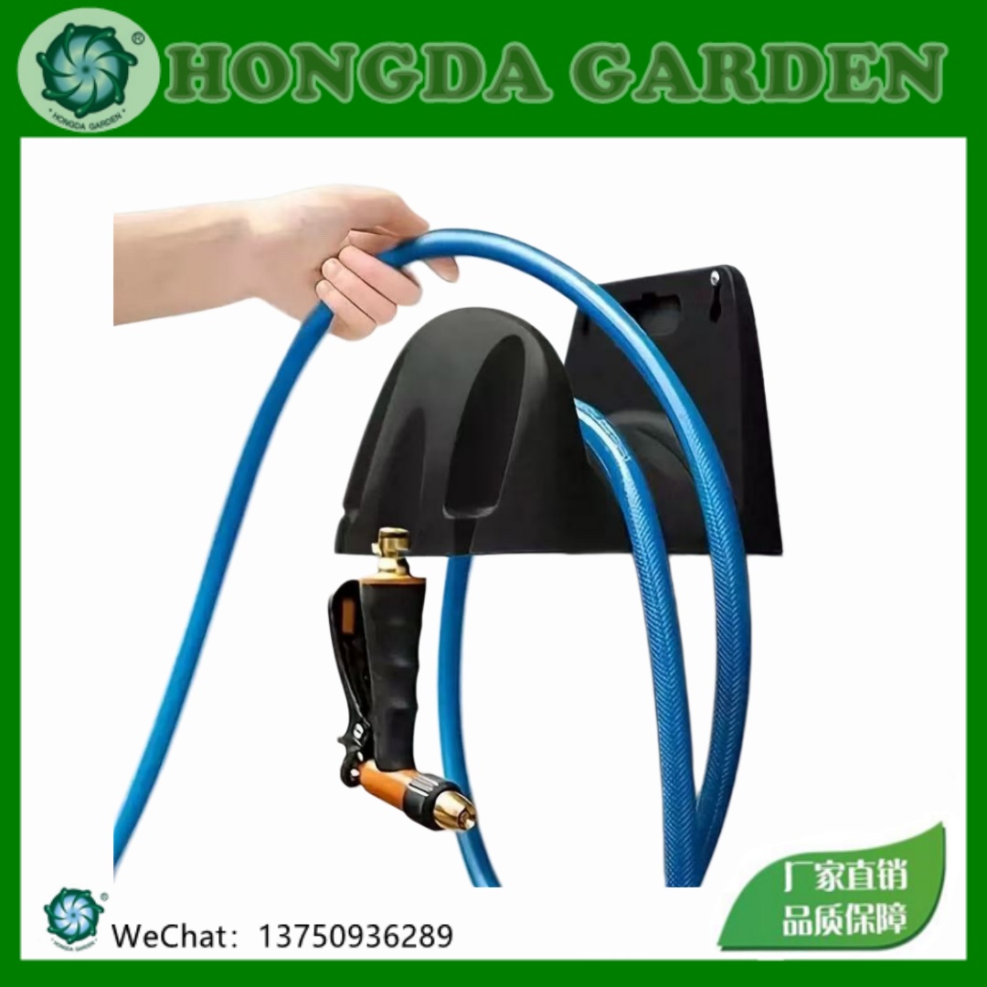 Wall-mounted water pipe storage rack, garden watering water pipe winding device, household car wash hose organizing hanging rack