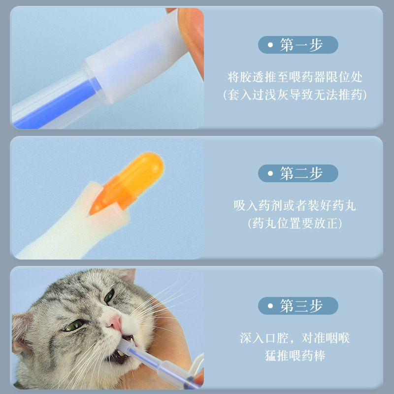 宠物喂药器喂药棒犬猫通用可喂钙片驱虫药宠物用品幼猫小奶狗喂奶器奶嘴针管喂食器跨境电商爆品多规格下单请联系客服下单详情4