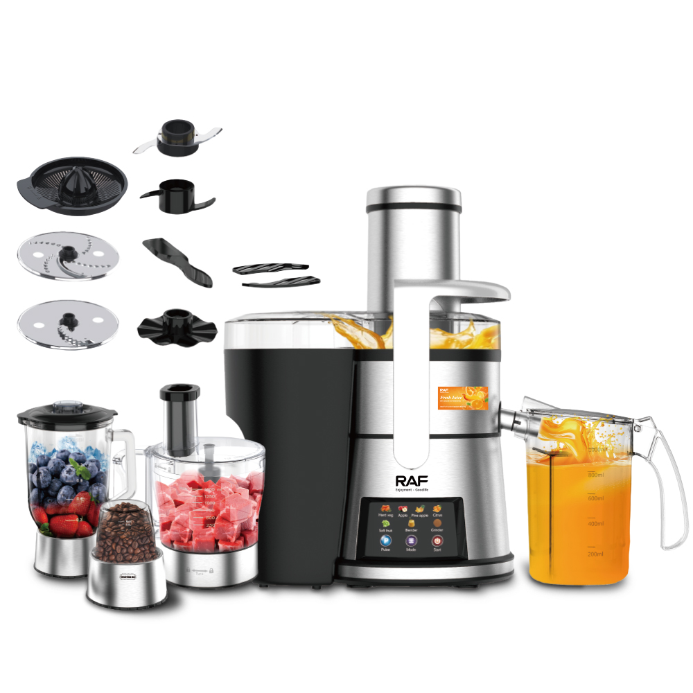 Cross-border RAF home Juicer, multi-functional juicer with screen display, Juicer, ten-in-one meat mincing, grinding and breaking Application Scenario