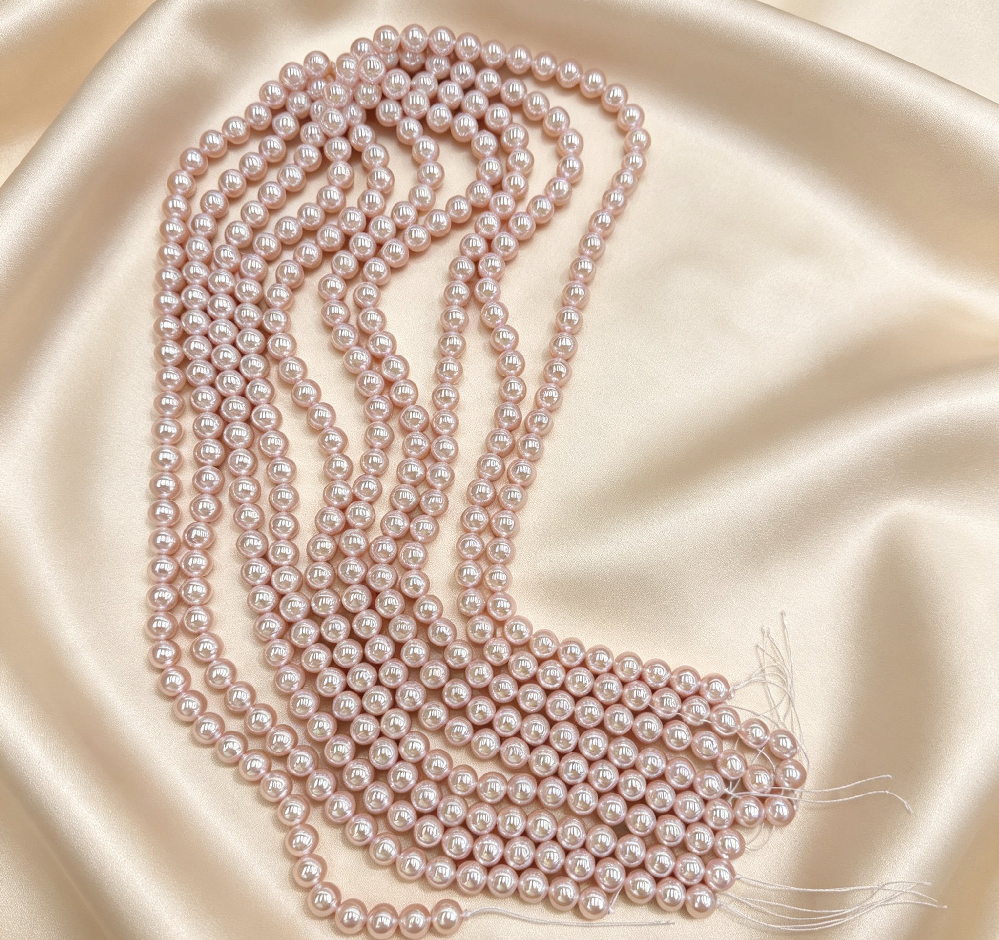 Pink pearl necklace, crystal bracelet, fragrant pearl cultural and creative collectible bracelet, diy necklace, bracelet and accessory