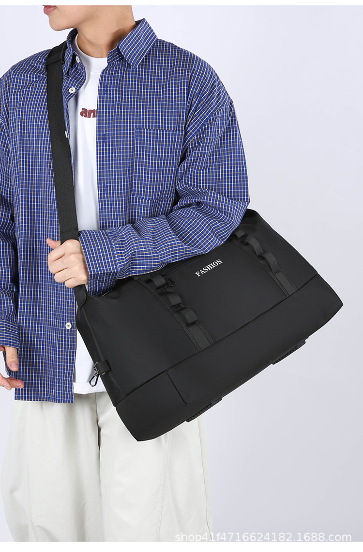 Multi-functional travel bag with dry and wet separation, sports and fitness bag, business trip handbag, outdoor luggage, single-shoulder bag, crossbody bag detail image 12