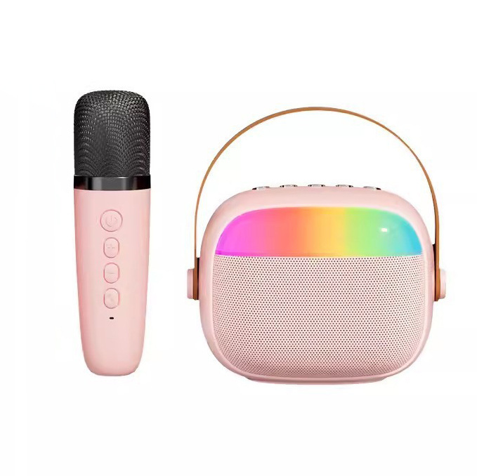 AEMAI B24 Bluetooth speaker, outdoor mobile phone karaoke all-in-one speaker, children's gift, export wireless microphone Item Picture