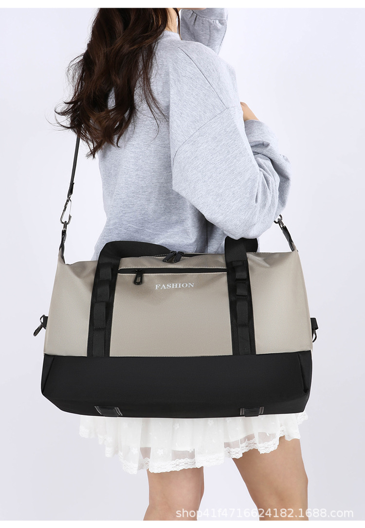 Multi-functional travel bag with dry and wet separation, sports and fitness bag, business trip handbag, outdoor luggage, single-shoulder bag, crossbody bag detail image 10