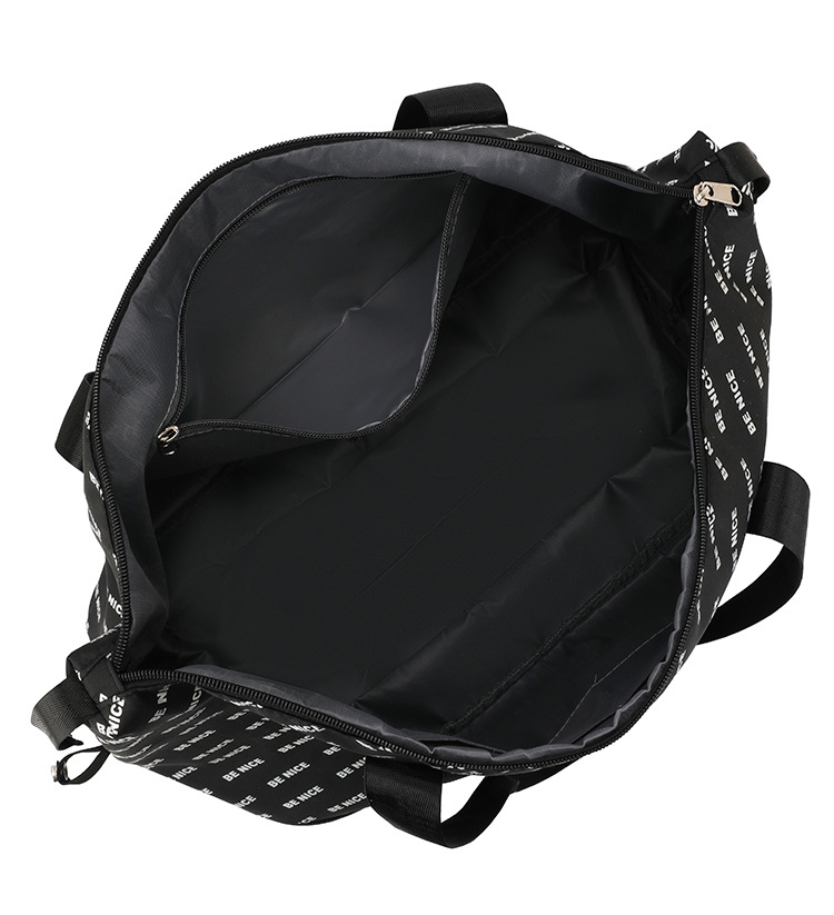 This foldable and portable travel bag has a large capacity and can be used to fit a suitcase. It is a convenient travel bag for leisure, fitness and yoga storage detail image 5