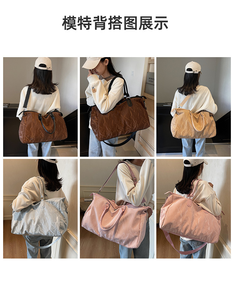 Portable travel bag, large-capacity, high-end and fashionable luggage bag, sports and fitness yoga bag detail image 3