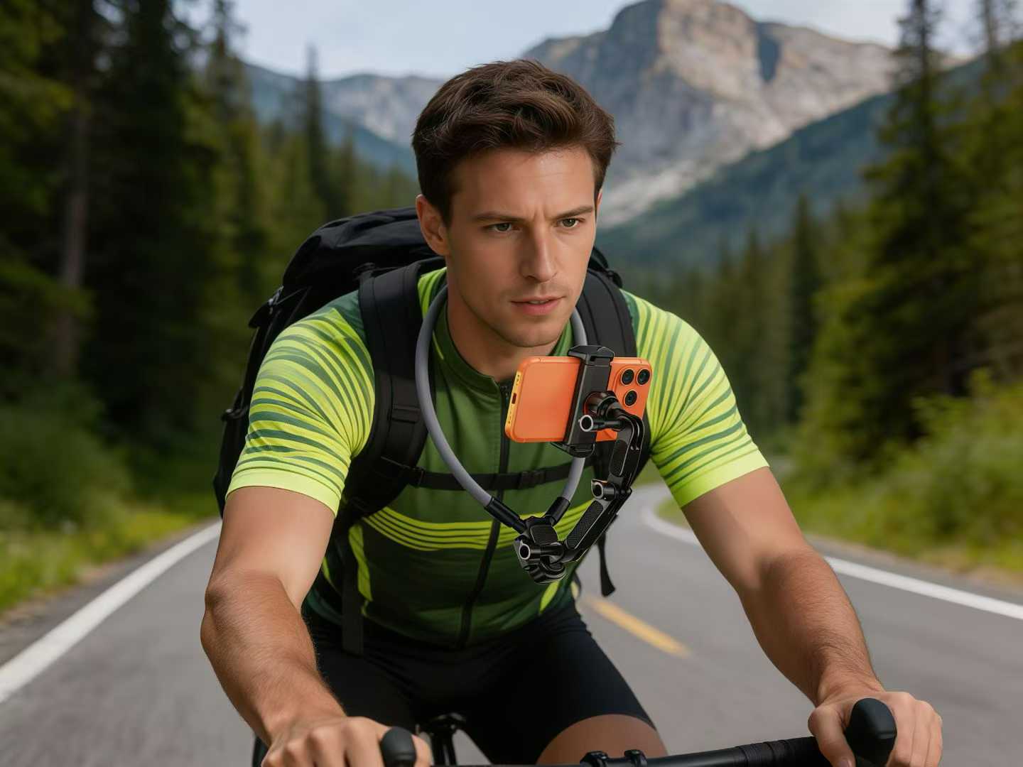 Cuello colgante aspiración magnética soporte móvil vista en primera persona dispositivo de fotografía fijación en el pecho adaptación dji wearable