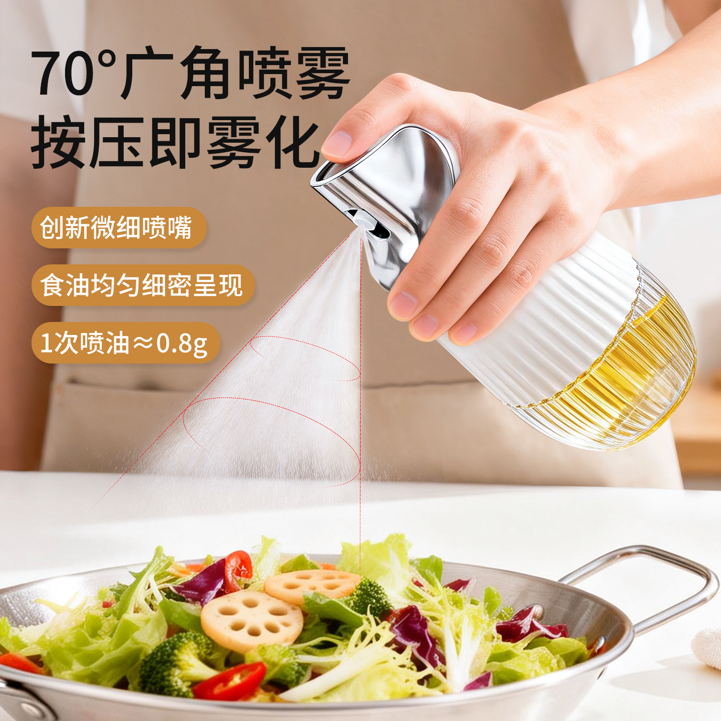 【CL】26Q2#51101 Striped spray bottle 200ml Color box mixing Application Scenario