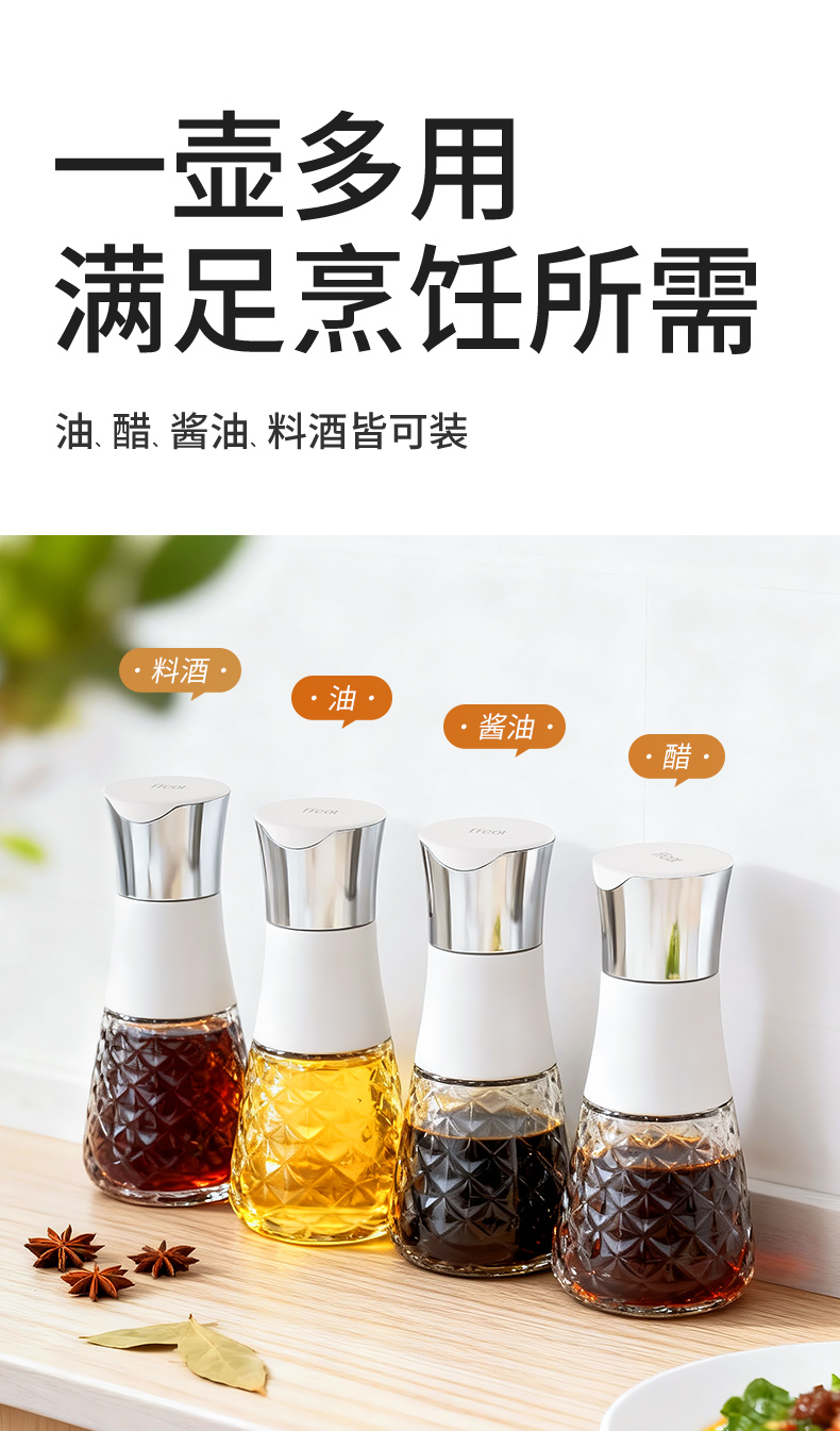 【CL】26Q2#51099  鱼鳞纹倒油瓶 300ml 彩盒 混详情5