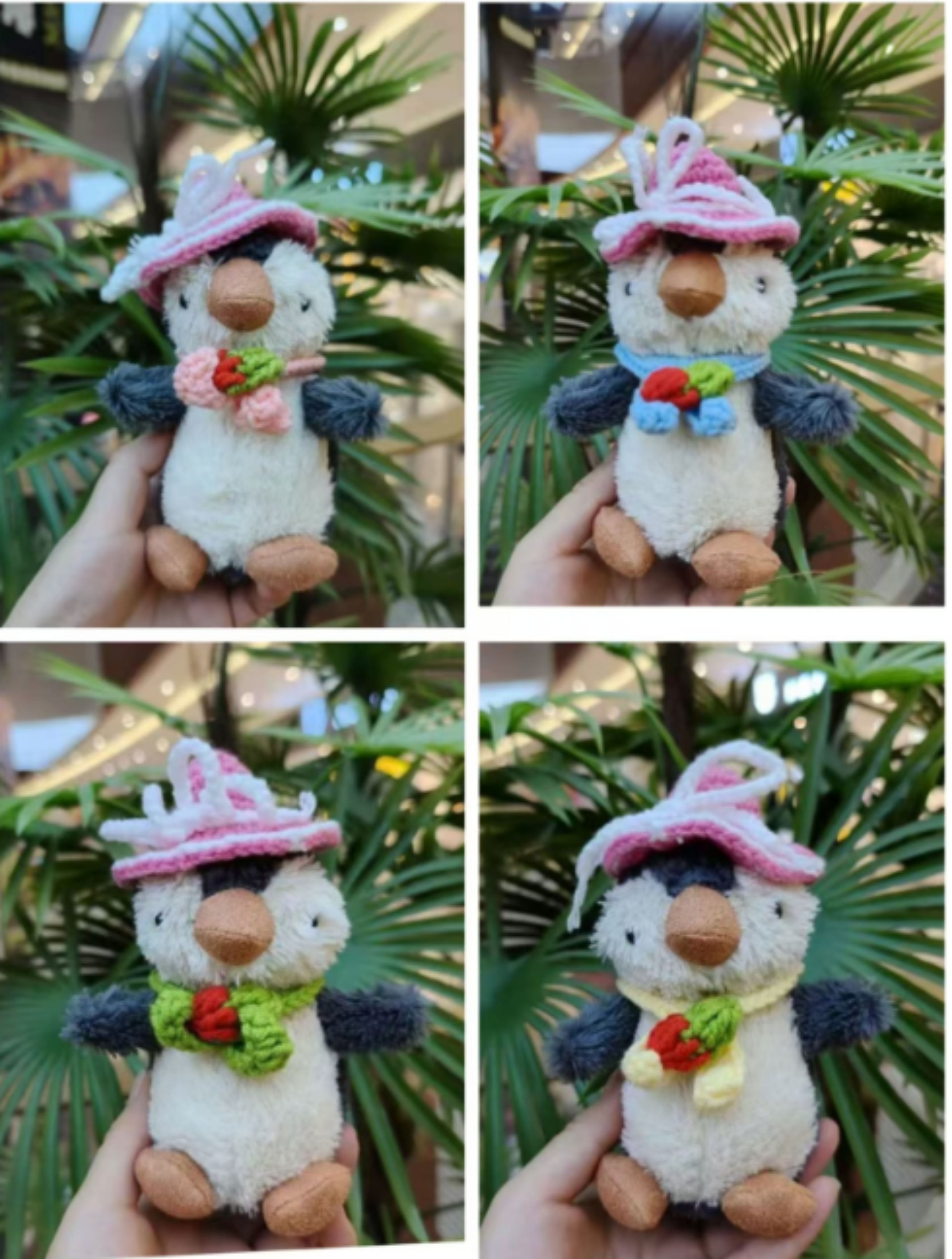 Penguin keychain simulation plush pendant, schoolbag pendant, festival keychain Item Picture