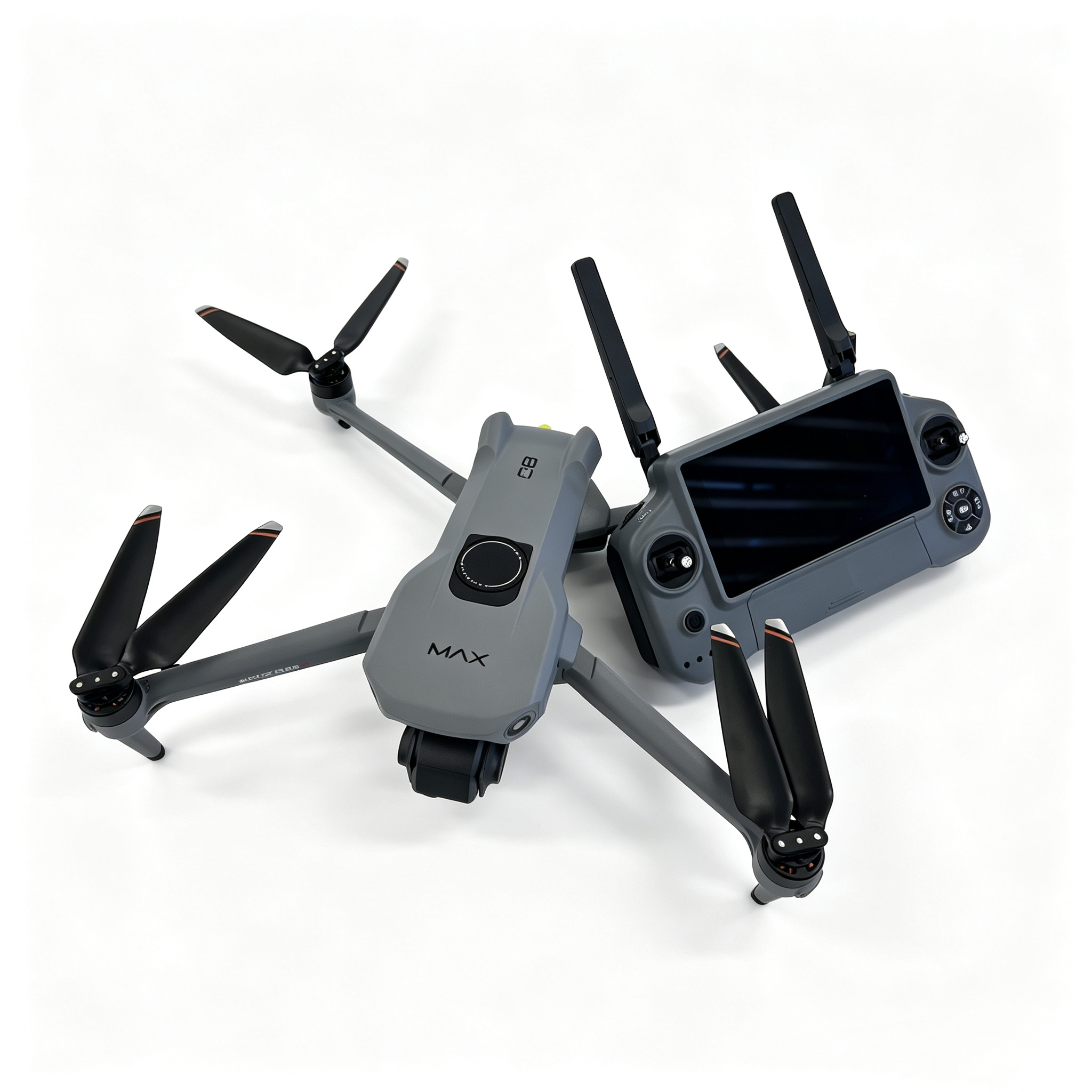 Three-axis gimbal aerial photography drone with touch screen remote control, GPS automatic return, brushless folding drone, 4K high-definition long-distance aerial photography