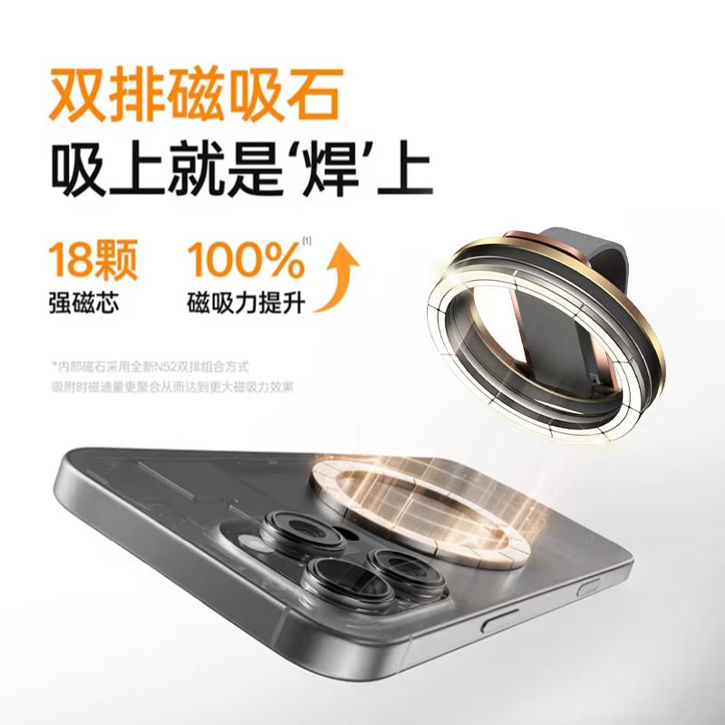 Magnetic folding MagSafe magnetic airbag stand for desktop lazy person magnetic phone ring stand for phone stand detail image 9