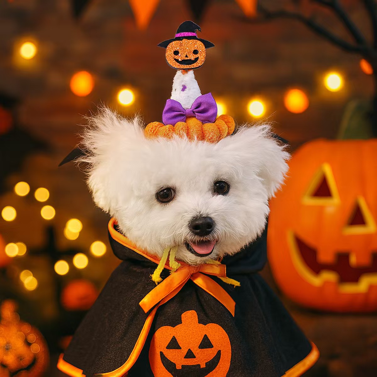 Pet clothing, Halloween cartoon-themed festival hats and accessories, small dogs and puppies going out, Halloween clothes, autumn and winter skirts collection, cute and funny party festival ornaments, cross-border e-commerce for foreign trade wholesale. For orders, please contact customer service