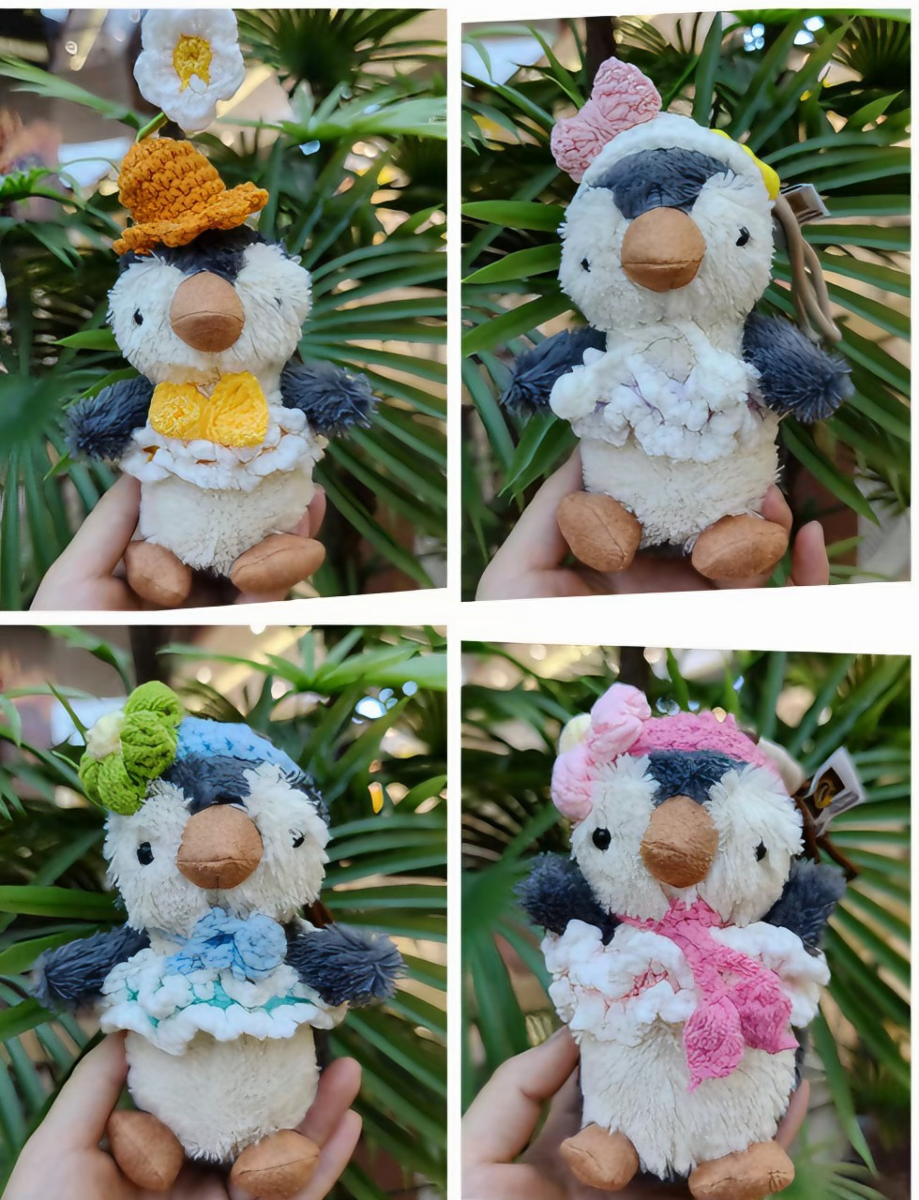Penguin keychain simulation plush pendant, schoolbag pendant, festival keychain Application Scenario