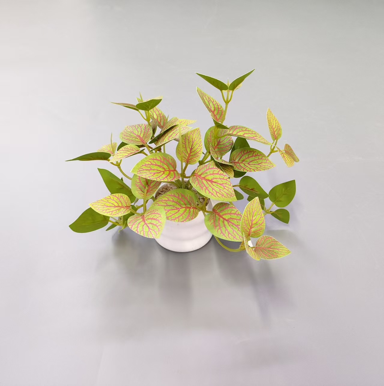 仿真花假花盆景塑料盆迷你垂钓叶装饰品