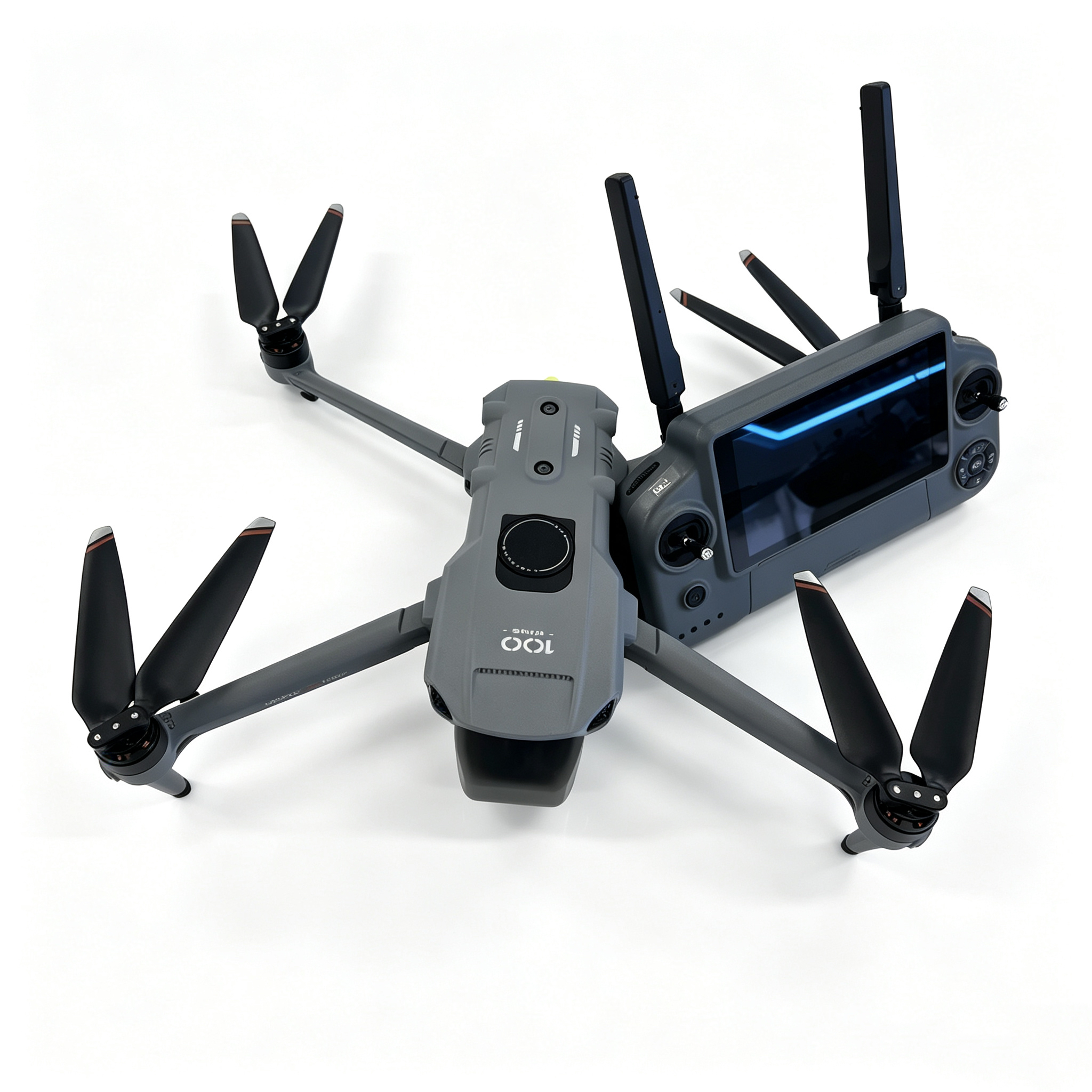 Outdoor travel photography aerial photography drone, high-definition large-screen remote control, long-range aerial photography drone, intelligent obstacle avoidance, one-click return, GPS precise positioning