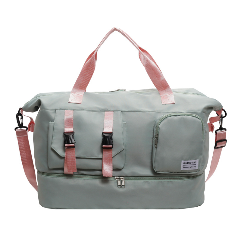 Single-shoulder women's canvas bag, light and casual for commuting, underarm women's bag, versatile, simple and elegant luggage bag, large travel bag Specification image