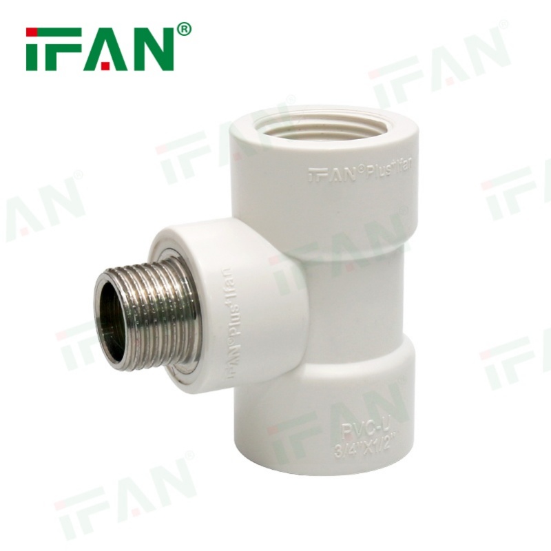 Factory Prices All Size UPVC Pipe Fitting Brass Male Tee Item Picture
