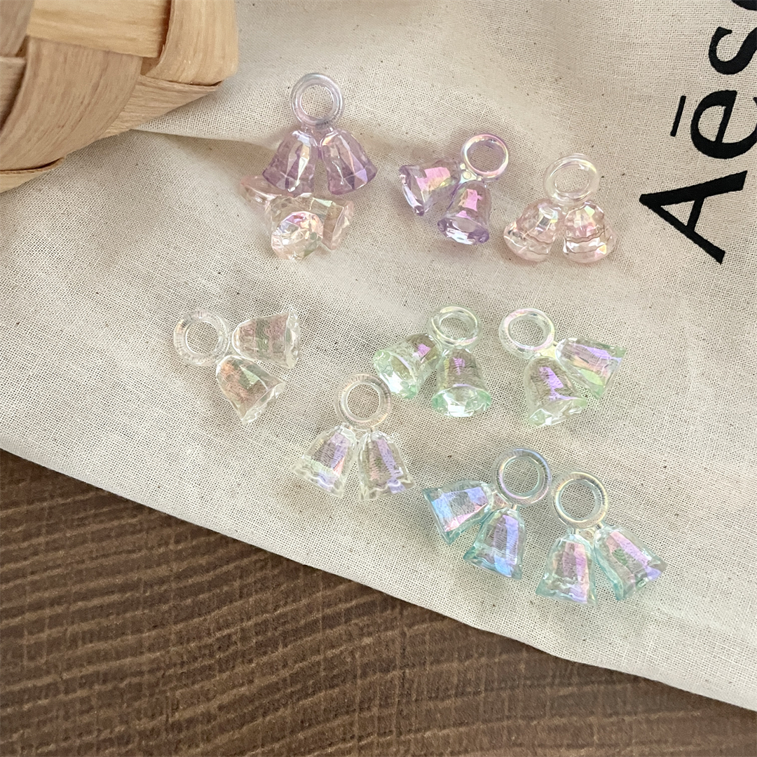 Chen Ming's seven-color uv lantern beads, UV-coated cut surface high-brightness iridescent hanging beads, diamond-shaped water cube diy car hanging accessories Specification image