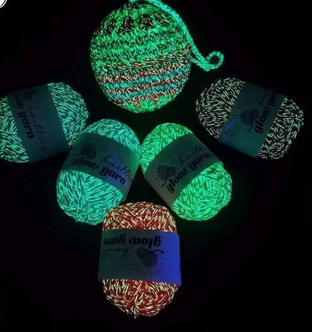Специальная флуоресцентная пряжа club DIY вручную вязала вязаную вязальную палочку для вязания вязанной вязальной пряжи для цветочных кукол из мультипликационных материалов 50g pic 10