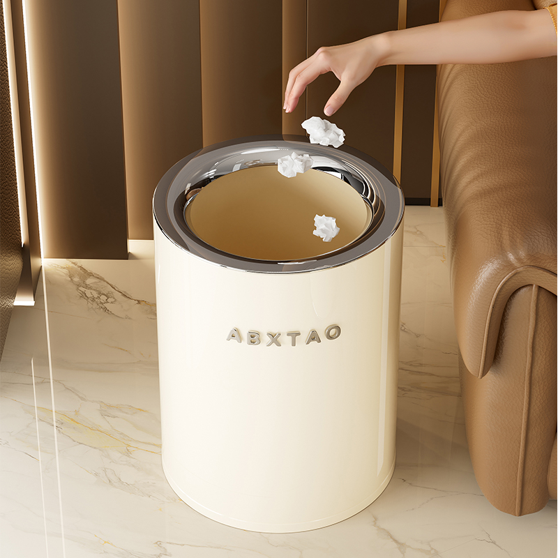 26QL 26Q1 011 011 برميل قمامة معدنية (مطلية بدائرية)، سلة قمامة ذكية، 012 سلة قمامة ذكية Specification image