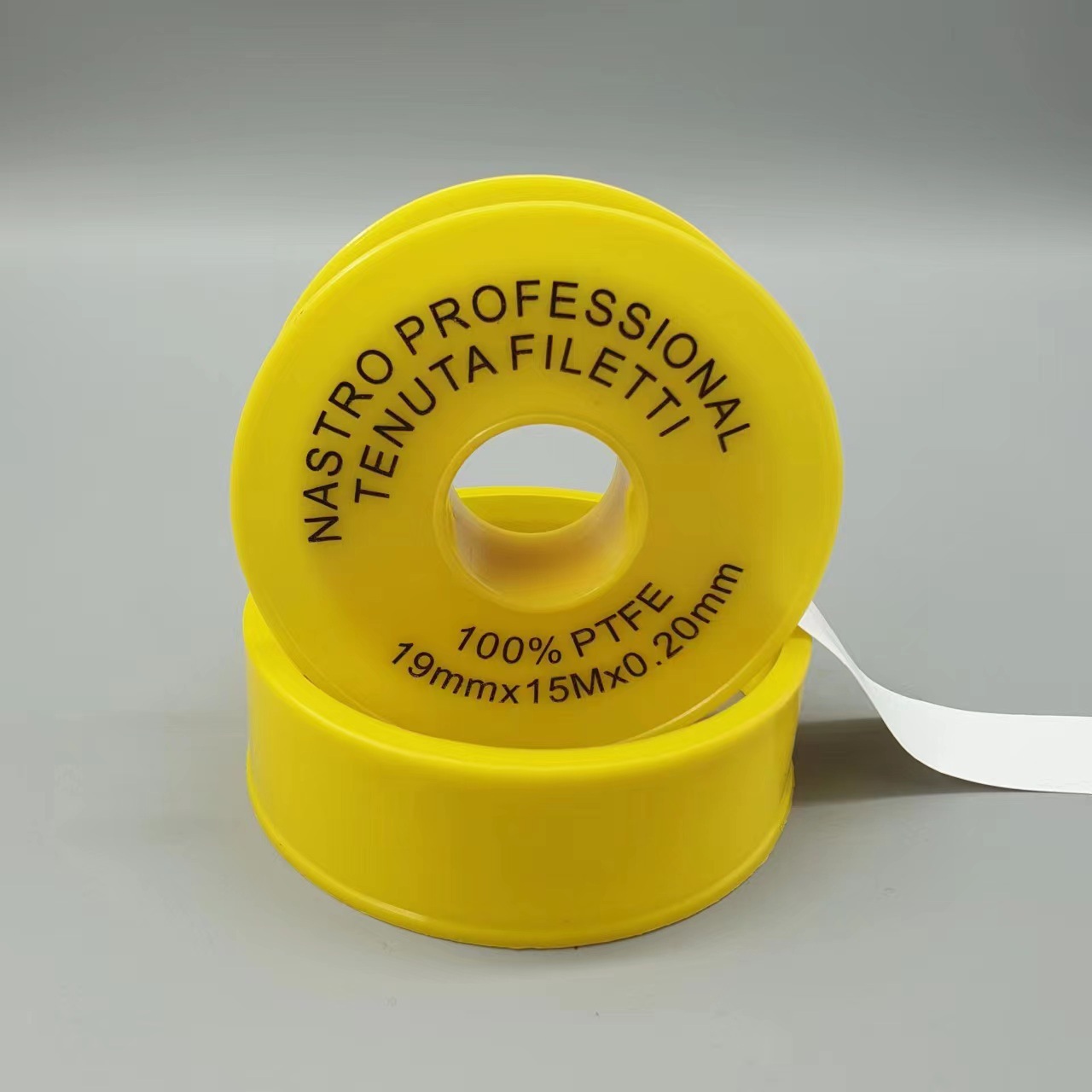 Yellow roll-shaped raw material TAPE PFTE TAPE, raw material tape waterstop, polytetrafluoroethylene tape, 19mm*15m*0.20mm Specification image